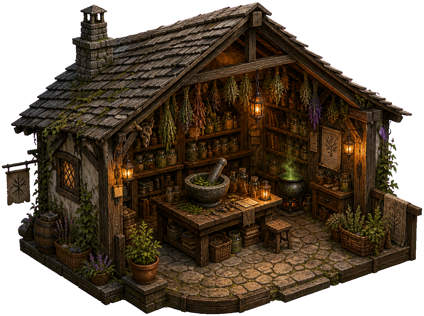 Herbalist's Hut alchemy workshop
